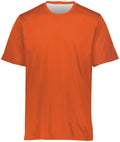 Augusta Youth S/S Mesh Reversible Jersey - Orange/White