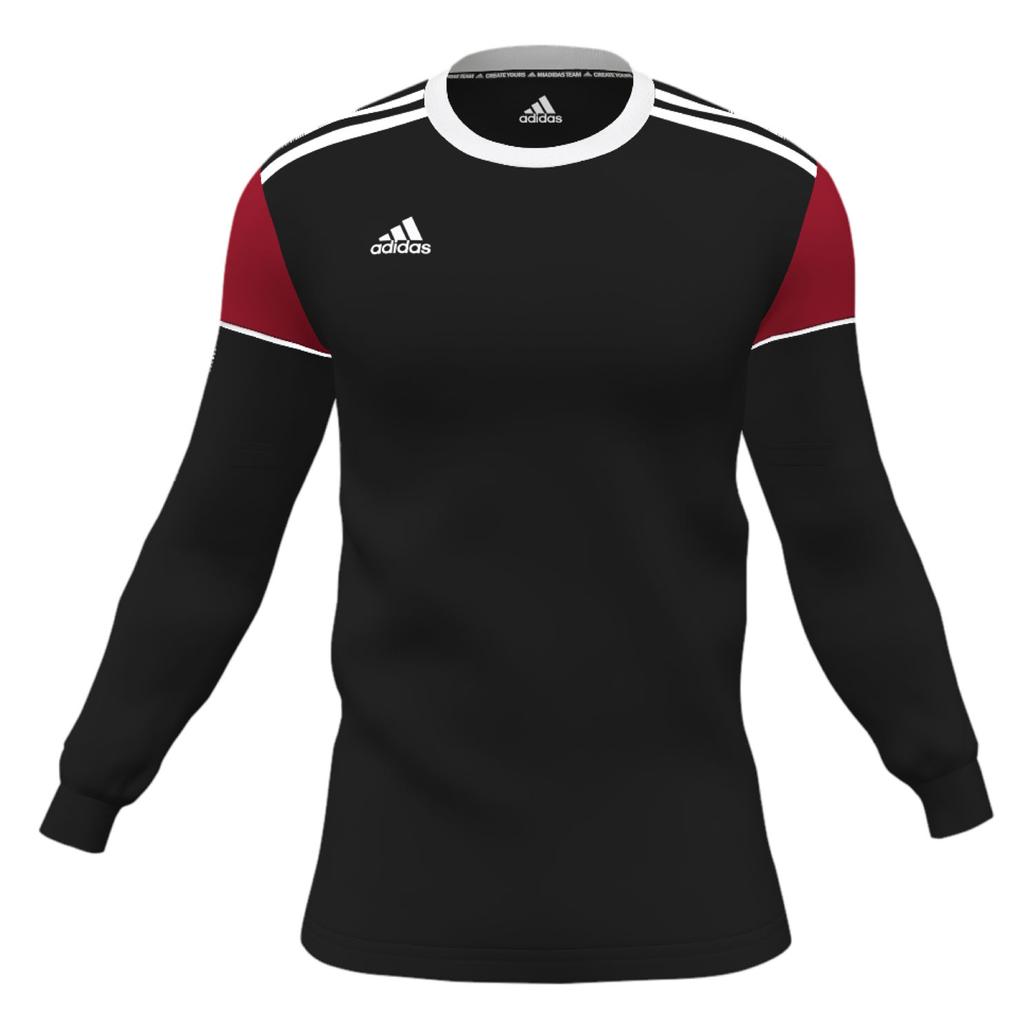 adidas mi Squadra 17 L/S Jersey (Neenah) - Black/Red