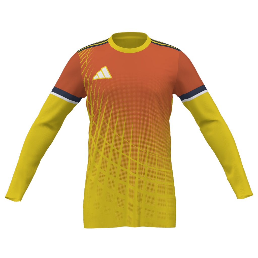 adidas Squadra 25 GK Custom Jersey San Ramon FC- Ylw/Org