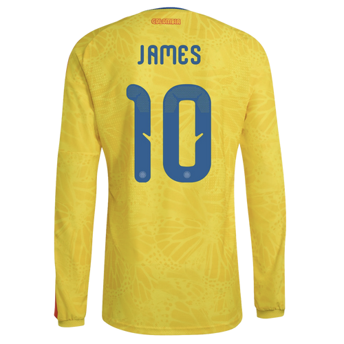 Adidas Colombia 2026 James #10 Long Sleeve Home Jersey