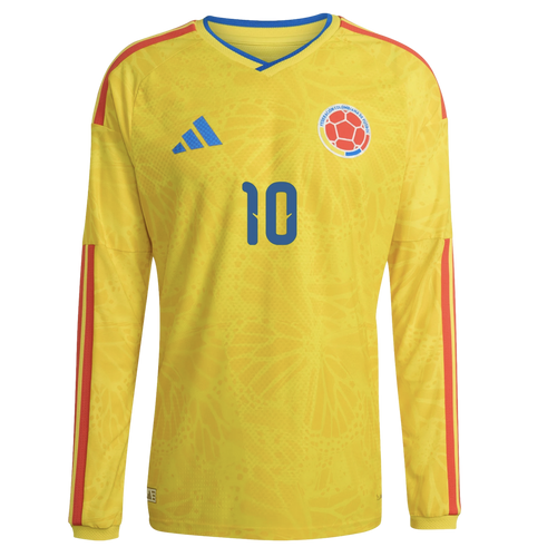 Adidas Colombia 2026 James #10 Long Sleeve Home Jersey